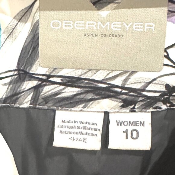 OBERMEYER FLORAL SKI JACKET SIZE 10 - Picture 3 of 10